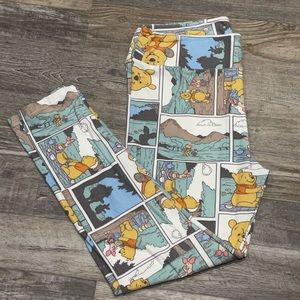 LuLaRoe Tall and Curvy Disney Winnie the Pooh leggings.